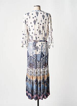 Robe longue manches longues manches longues bleu IVKO femme