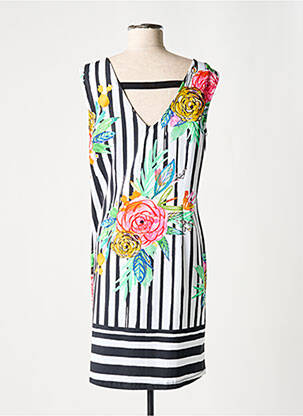 Robe mi-longue sans manche sans manche noir DOLCEZZA femme