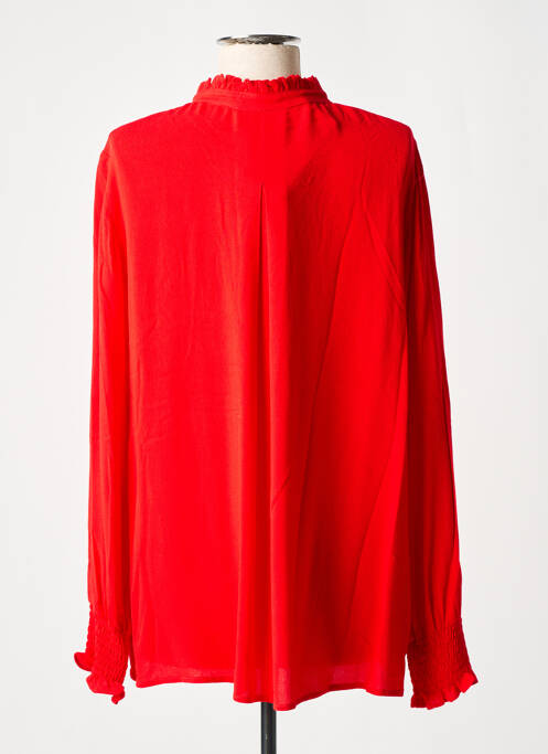 Blouse col rond manches longues rouge POUPÉE CHIC BY MERCEDES DE MIGUEL femme