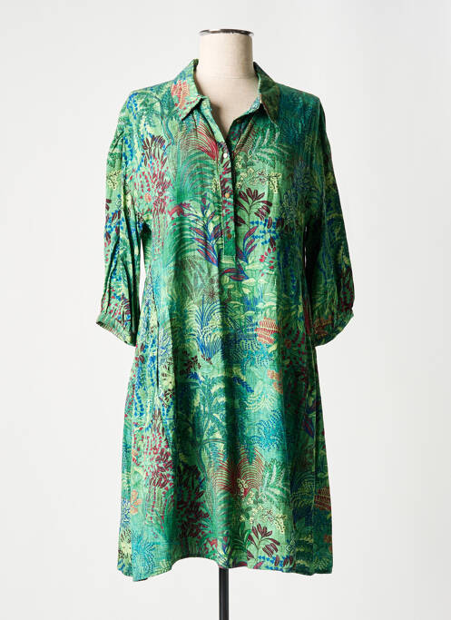 Robe mi-longue vert DIPLODOCUS pour femme