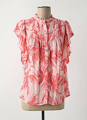 Chemisier manches courtes manches courtes rose FABIENNE CHAPOT femme