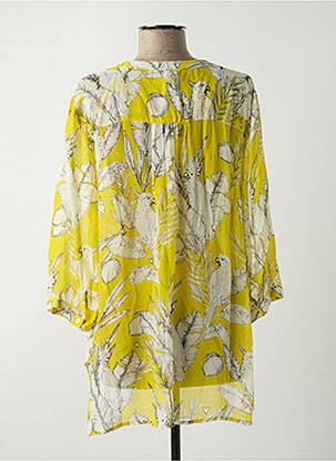 Tunique manches longues légère et transparente jaune FROGBOX femme