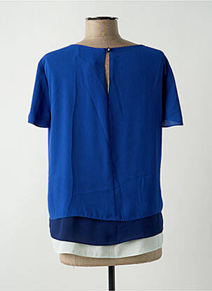 Blouse manches courtes manches courtes bleu RINASCIMENTO femme