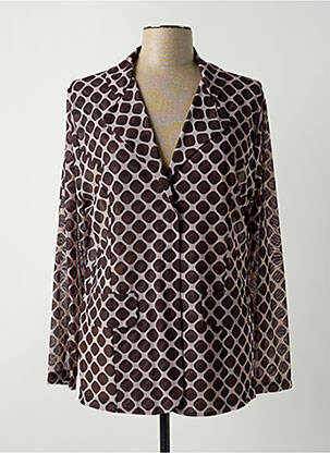 Blazer fausses poches marron EROKE femme