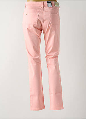 Pantalon slim tissage popeline taille normale rose ZERRES femme