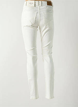 Jeans coupe slim stretch taille normale blanc CREAM femme