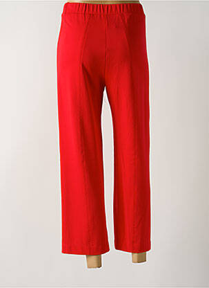 Pantalon 7/8 taille haute taille haute rouge POUPEE CHIC femme