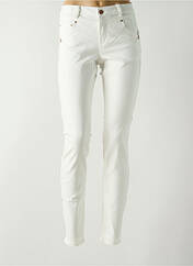 Jeans coupe slim blanc CREAM pour femme seconde vue