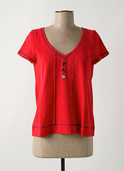 T-shirt rouge POUPEE CHIC pour femme seconde vue