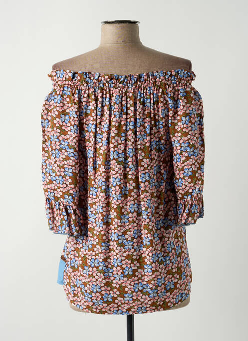 Blouse marron POUPEE CHIC pour femme