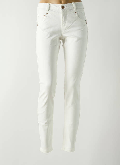 Jeans coupe slim blanc CREAM pour femme