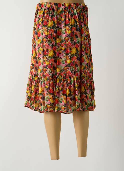 Jupe mi-longue jaune FROGBOX femme