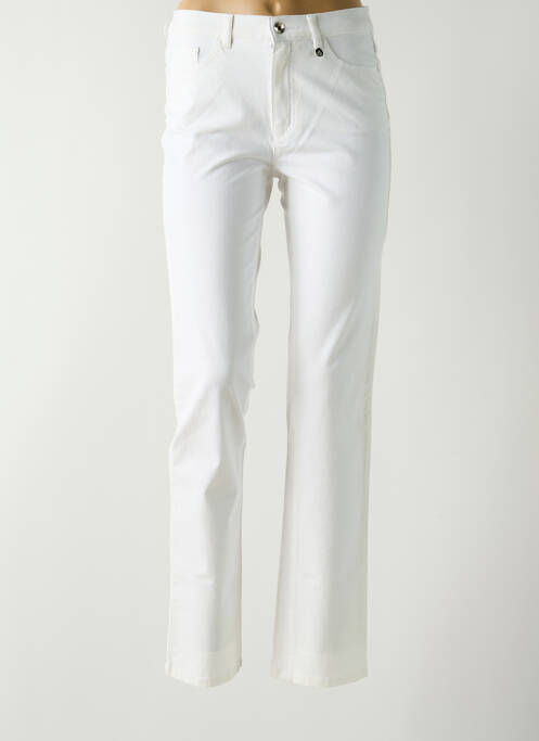 Pantalon slim beige BRUNO SAINT HILAIRE pour femme