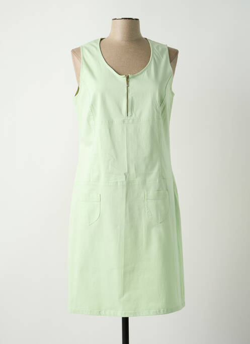 Robe mi-longue vert FRANCE RIVOIRE pour femme