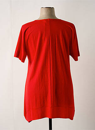 Tunique manches courtes coupe fluide rouge FA CONCEPT femme