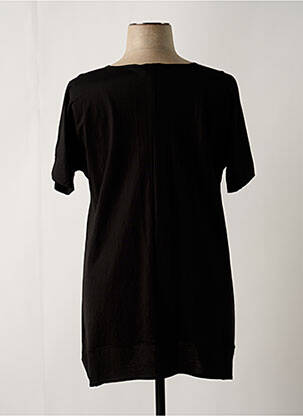 Tunique manches courtes coupe fluide noir FA CONCEPT femme