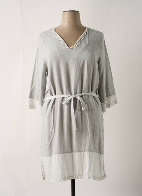 Robe mi-longue gris FA CONCEPT pour femme