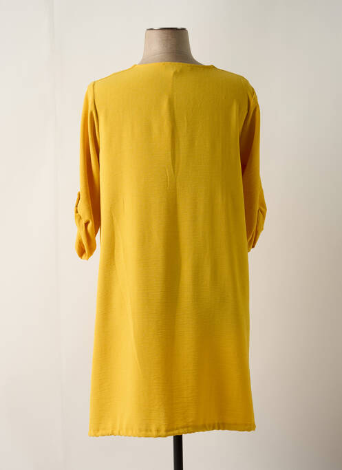 Robe mi-longue jaune FA CONCEPT pour femme