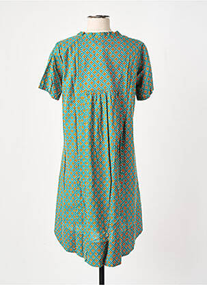 Tunique manches courtes tissage jersey vert LALITA femme