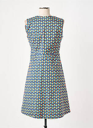 Robe mi-longue sans manche sans manche bleu PRINCESSE NOMADE femme