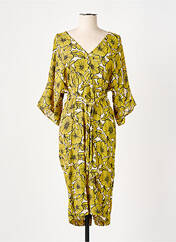 Robe mi-longue jaune TRAFFIC PEOPLE pour femme seconde vue