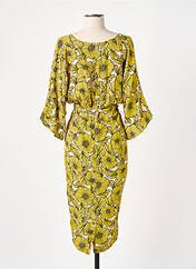 Robe mi-longue jaune TRAFFIC PEOPLE pour femme seconde vue