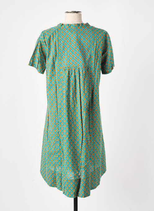 Tunique manches courtes tissage jersey vert LALITA femme