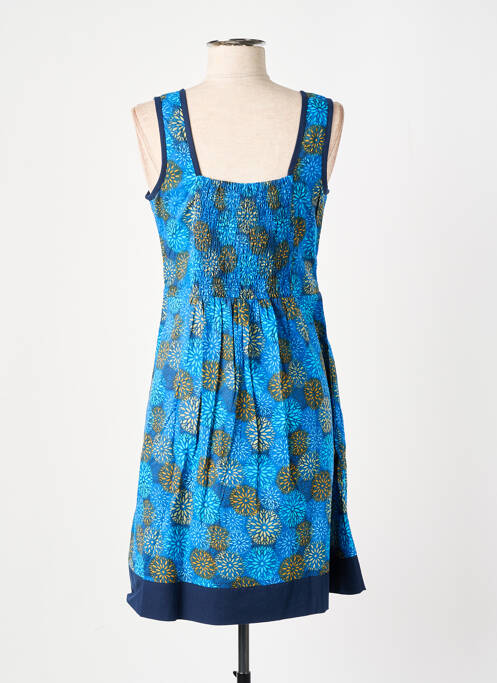 Robe mi-longue sans manche sans manche bleu LALITA femme