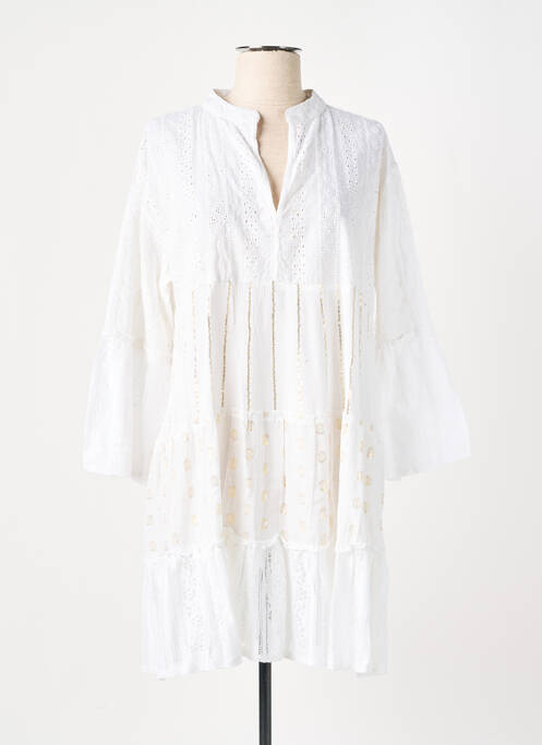 Robe de plage blanc PASTUNETTE pour femme