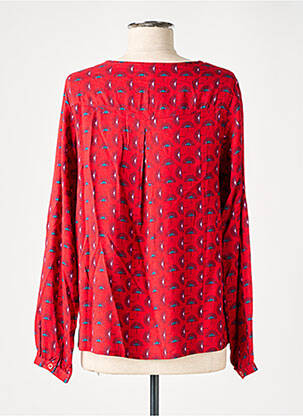 Top coupe fluide manches longues rouge AGATHE & LOUISE femme