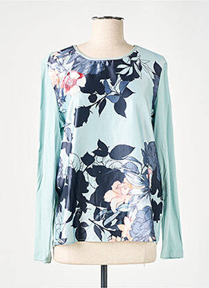 Top col rond manches longues vert GERRY WEBER femme