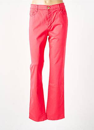 Pantalon slim poches rouge CRN-F3 femme