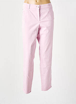 Pantalon droit fermeture zippée sous rabat boutonné violet GERRY WEBER femme