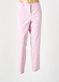 Pantalon droit fermeture zippée sous rabat boutonné violet GERRY WEBER femme