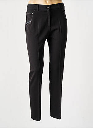 Pantalon slim taille normale taille normale noir CHRISTINE LAURE femme