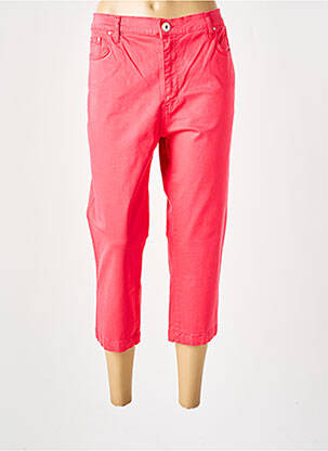 Pantacourt poches rouge CRN-F3 femme