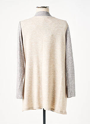 Gilet manches longues stretch beige NAYAT femme