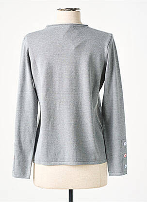 Pull coupe cintrée manches longues gris JUPER femme