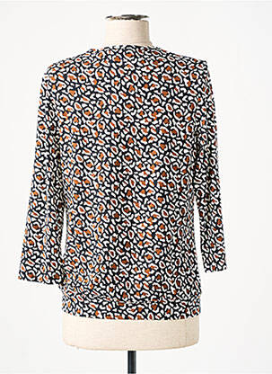 Blouse col rond manches 3/4 noir FRANK WALDER femme