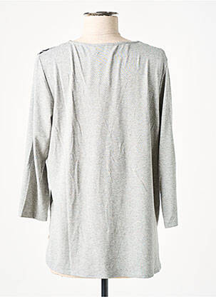 Top stretch manches longues gris FRANK WALDER femme