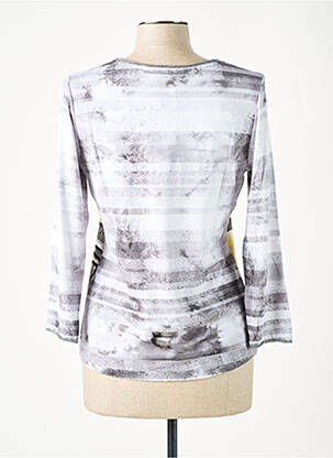 Top imprimé fantaisie manches longues gris THOMAS RABE femme