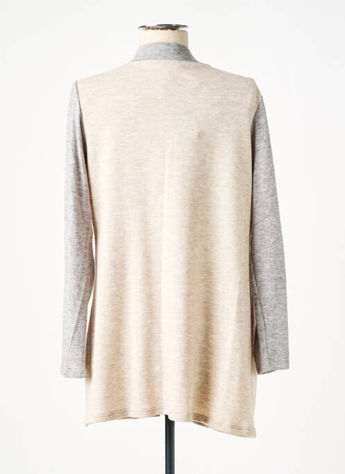 Gilet manches longues beige NAYAT femme