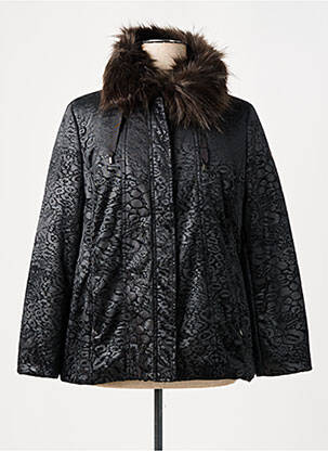 Parka noir REVER MILE pour femme