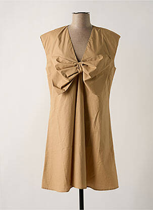 Robe courte manches courtes manches courtes beige IMPERIAL femme