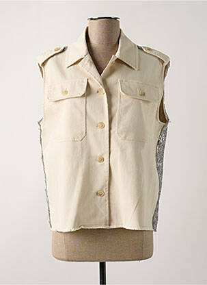 Veste casual coupe droite beige PLEASE femme