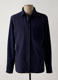 Chemise manches longues imprimé rayures bleu IMPERIAL homme