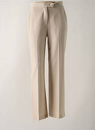 Pantalon droit coupe carotte taille normale beige IMPERIAL femme