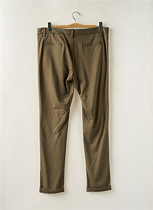 Pantalon slim tissage popeline taille normale vert IMPERIAL femme