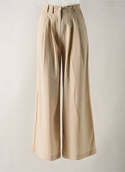 Pantalon large beige PLEASE pour femme seconde vue