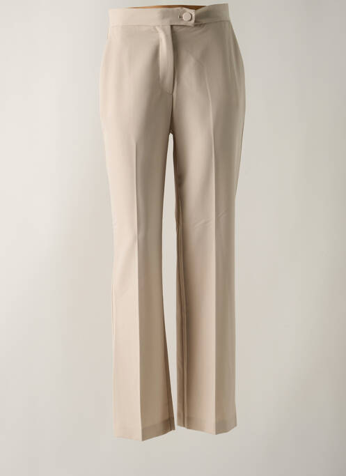 Pantalon droit beige IMPERIAL pour femme